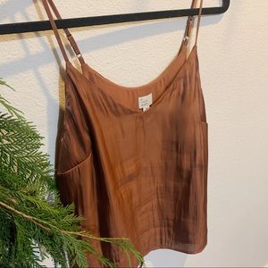 Shimmery Burnt Orange Tank